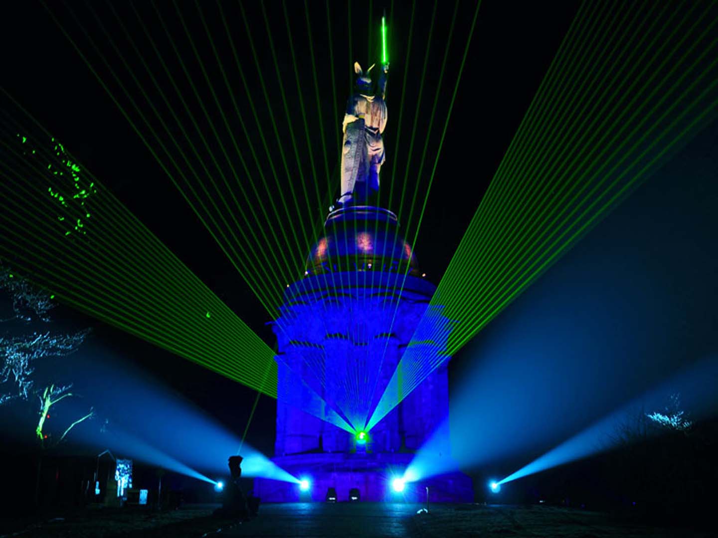 Hermann Monument FLASH ART FX Feuerwerk Lasershows Multi Media